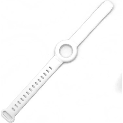 JC Силиконова каишка за Apple AirTag - JC AirTag Silicone Band (бял)