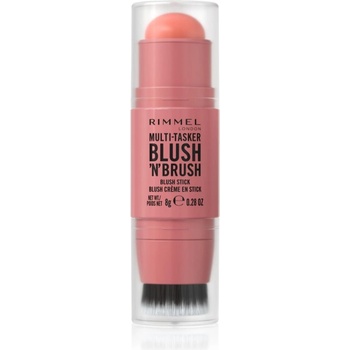 Rimmel Multi-Tasker Blush'N'brush руж в стик с четка цвят 100 Cotton Candy 8 гр