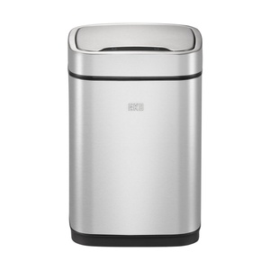 EKO-Europe EKO Сензорен кош за отпадъци ECOSMART с метален капак - 6 литра - мат (EKO 925706 - Matt s/s)