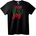 NOONEBRAND Тениска Любов, Мир и Радост - XL, Black