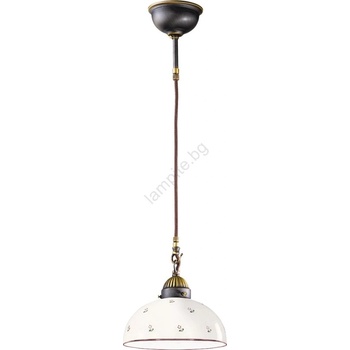 Kolarz 731.30. 27 - Пендел NONNA 1xE27/75W/230V Ø 30 см зелен (KL0387)