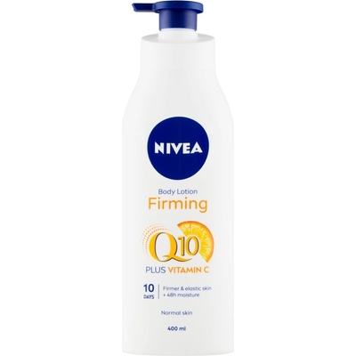 Nivea Q10 Energy+ výživné zpevňující tělové mléko pro suchou pokožku 400 ml