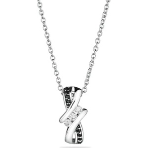 Swan Сребърно колие с циркони MR2936NSwan