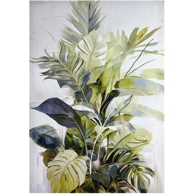 Obraz na plátně Botanic, 100 × 70 cm, ručně malovaný CA-00044