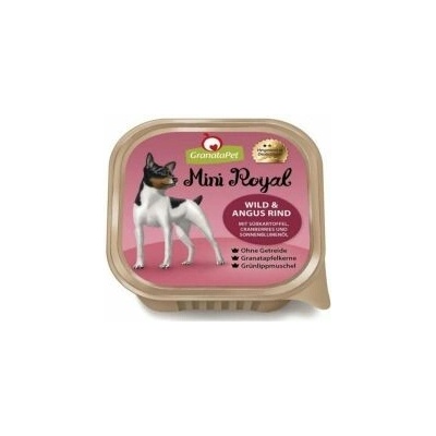 GranataPet Mini Royal Zverina & hovädzie so sladkými zemiakmi brusnicami a slnečnicovým olejom 150 g