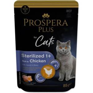 Prospera Plus Plus Sterilized 1+, Пиле, Морков 85g (1513-10108)