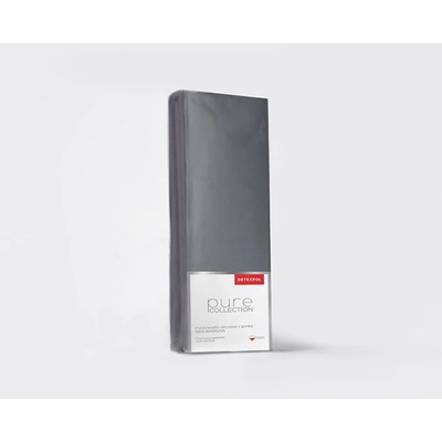 Detexpol satén napínací prostěradlo Pure Collection tmavě šedé 140x200