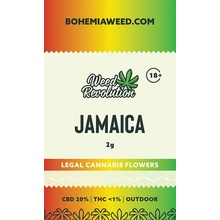 Weed Revolution Jamaica Outdoor CBD 20% THC 1% 2g