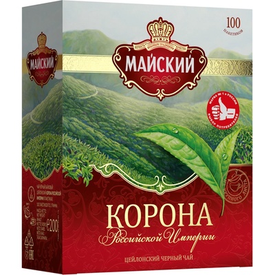 Mayskij Čaj černý KORONA IMPERIA 100 x 2 g