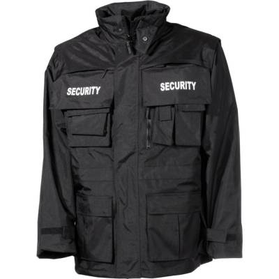 Nepremokavá bunda MFH Security - čierna, S