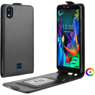 LG K20 (2019) Flip Кожен Калъф и Скрийн Протектор