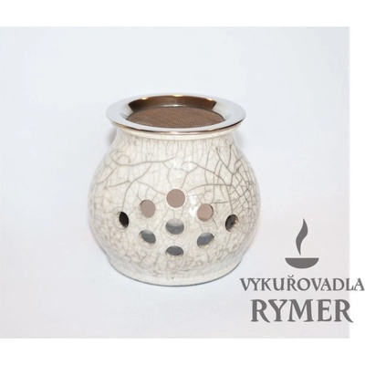 Michael Rymer Vykuřovací pícka a aromalampa Raku slonová kost 7 x 10 cm – Zboží Dáma