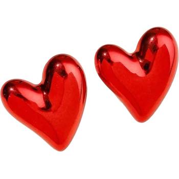 HARAHU Обеците AD-33361 - Herz / Червена KP33361 (AD-33361)