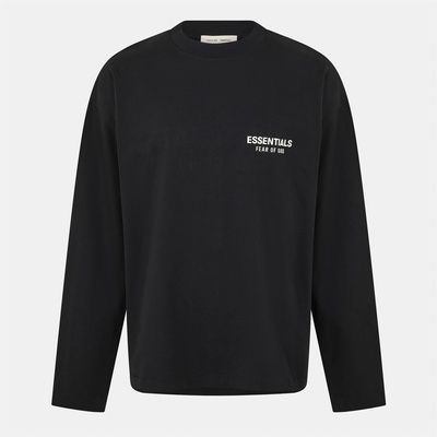 Fear of god essentials Тениска FEAR OF GOD ESSENTIALS Men's Long Sleeve Relaxed Fit T-Shirt - Jet Black