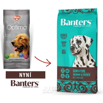 Banters Sensitive Salmon Potato 15 kg