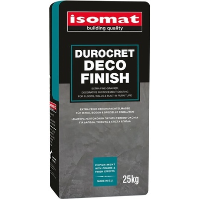 ISOMAT DUROCRET–DECO FINISH mikrocementová stierka dekoratívna jemne zrnitá biela, 25 kg
