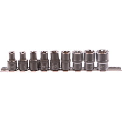 GEKO Hlavice nástrčné vnitřní TORX sada 9ks CrV G10160