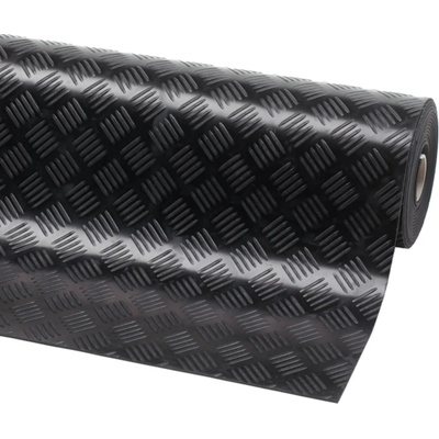 Notrax 746 Check 'n' Roll Gumová rohož s priemyselným šachovnicovým povrchom 3 mm čierna 140 cm x 10 m