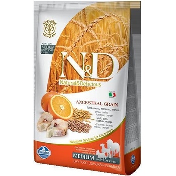 N&D Ancestral Grain Low Grain Dog Adult Codfish & Orange 0,8 kg