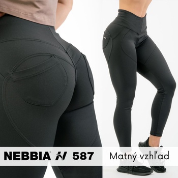 Nebbia Lifting Effect Bubble Butt legíny s vysokým pasem 587 černé