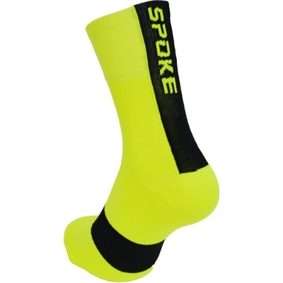SPOKE Kids Race Socks fluo yellow/black