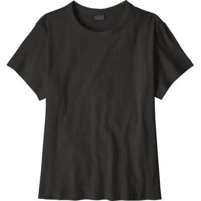 Patagonia Дамска тениска Patagonia Women's Rib Knit Top T-shirt - Black (916-6172-0113)