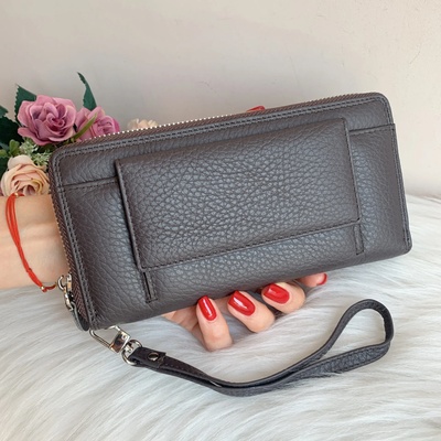 Портмоне Естествена Кожа Кафяво Модел-Е1038