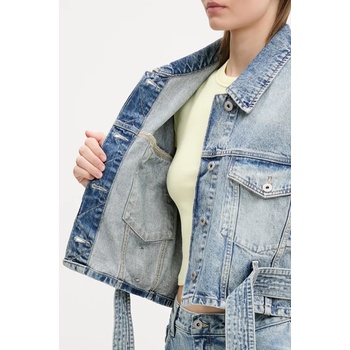 HUGO Blue Дънков елек Hugo Blue дамски в синьо преходен модел 50537493 (50537493)