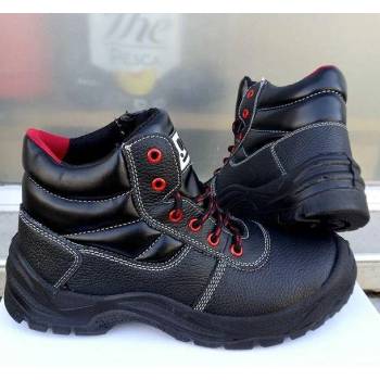 Image 1 of Мъжки боти от естествена кожа с метално бомбе, водоустойчиви