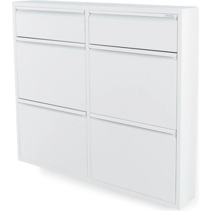 Spinder Design Бяла метална накланяща се стойка за обувки 98x86x15 cm Billy - Spinder Design (SR196-01)