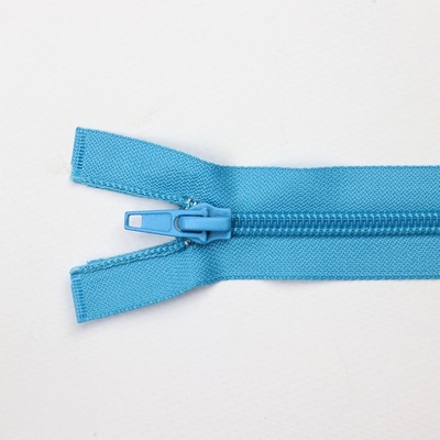 Pro Háčkování Spirálový zip dělitelný 30 cm tyrkysový