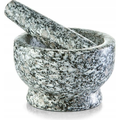 Zeller Kuchyňský Hmoždíř GRANIT s paličkou, šedý, 13×8 cm