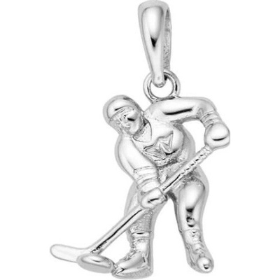 Steel Edge Stříbrný přívěsek hokejista 0312826001