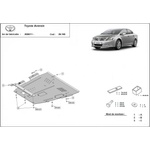 Scut Motor - Румъния Метална кора под двигател TOYOTA AVENSIS от 2012 дo 2015 (73839)