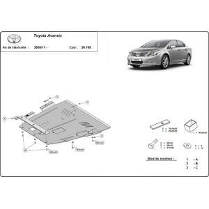 Scut Motor - Румъния Метална кора под двигател TOYOTA AVENSIS от 2012 дo 2015 (73839)