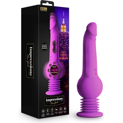 Blush Novelties Impressions New York Gyroquake Dildo Purple