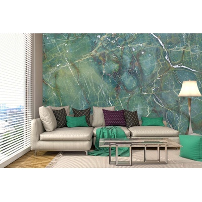 DIMEX ART Самозалепваща се флизелинова фототапета текстура от малахит 375 x 250 см