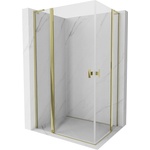 Mexen Mist L Duo душкабина с врата 100 x 90 cm, прозрачно стъкло, златна - 8A4L-100-090-50-00 (8A4L-100-090-50-00)