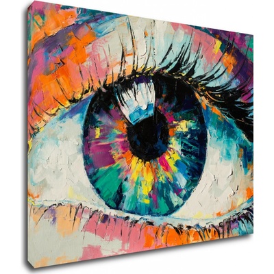 Impresi Obraz Barevné oko - 90 x 70 cm