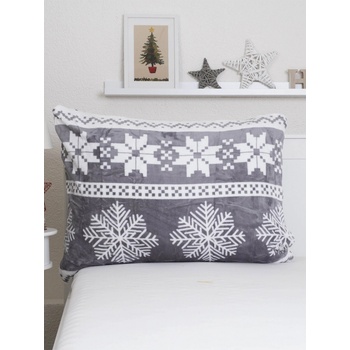 MKLozkoviny.sk mikroplyš Vianoce sivé 70 x 90 cm