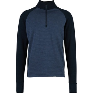 Stoic Мъжки вълнен пуловер Stoic MerinoFleece260 FlenSt. Half Zip Merino jumper - Dark Navy Melange / Dark Navy (005-6567-0311)