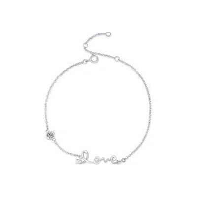 Šperky4U stříbrný náramek Love ZB86231