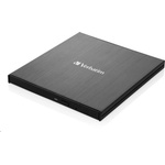 Verbatim външно устройство Ultra HD 4K Blu-ray External Slimline Writer (USB 3.1, USB-C) + безплатен 25GB носител +NERO (43888)