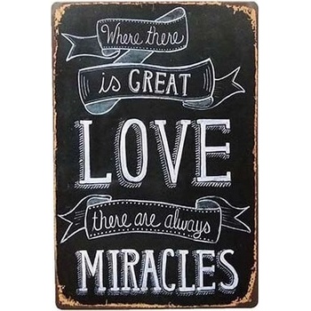 Ceduľa Love Miracles