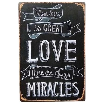 Ceduľa Love Miracles
