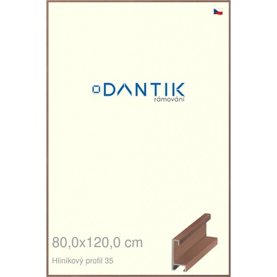 DANTIK rám na obraz 80 x 120 Dýha ořech