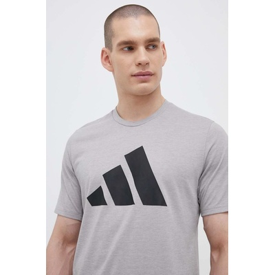 adidas Performance Тениска за трениране adidas Performance Train Essentials Feelready Logo в сиво с принт IB8276 (IB8276)