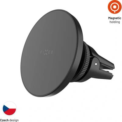 Magnetický držák FIXED MagCircle do ventilace s podporou MagSafe, černý