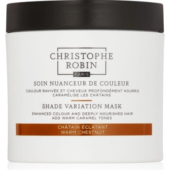 Christophe Robin Shade Variation Mask подхранваща маска - крем За коса цвят Warm Chesnut 250ml