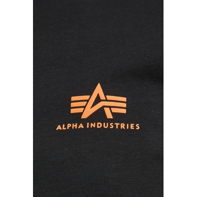 Alpha Industries Памучна тениска Alpha Industries в черно с принт 128507CP (128507CP)